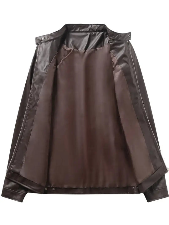 Zane – PU Leather Biker Jacket