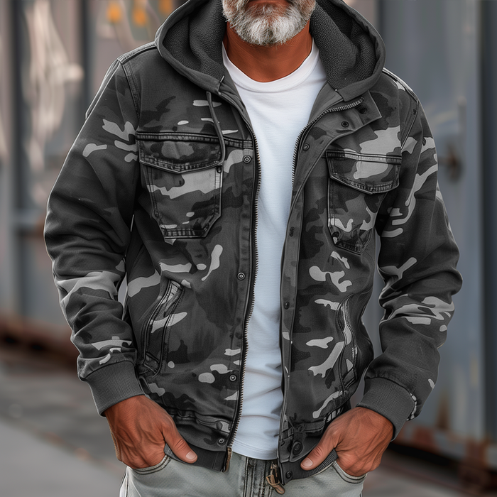 Arnoldo I Jas With Camouflage Pattern - Last Day 50% Off!