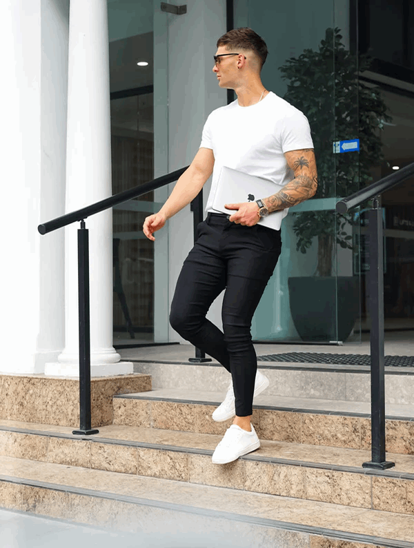 Noa Stretch Pants - Schwarz