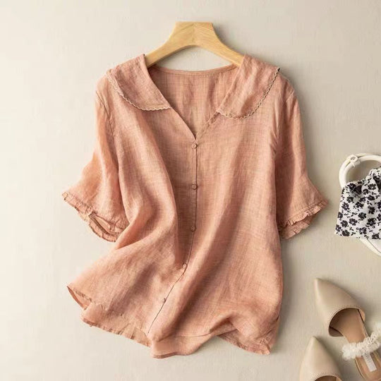DVTL | Angela Linen Blouse