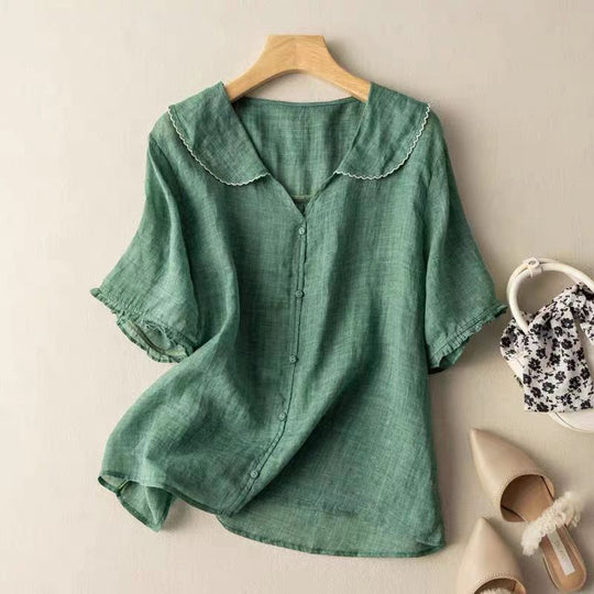 DVTL | Angela Linen Blouse