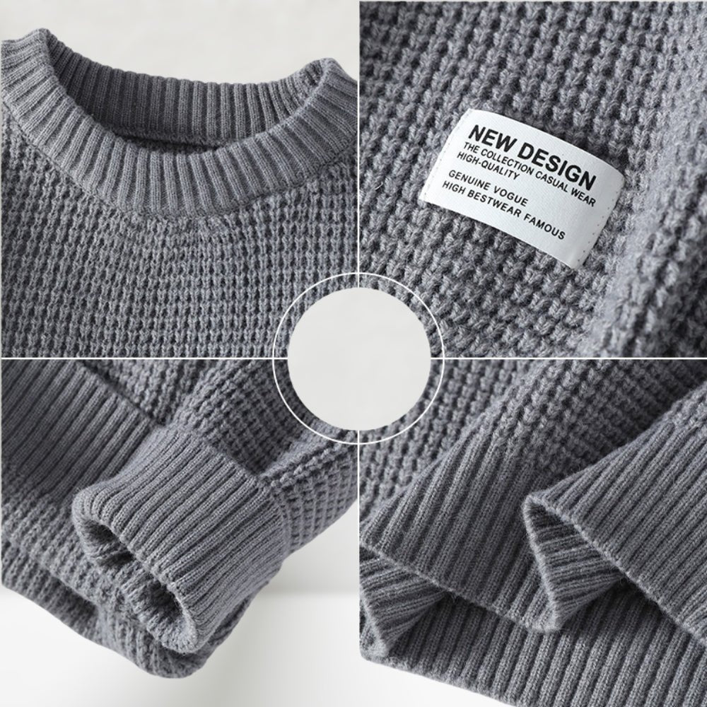 Jesse - Round Neck Knitted Sweater - MOOD Melbourne