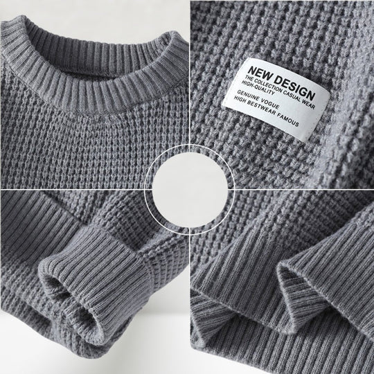Jesse - Round Neck Knitted Sweater - MOOD Melbourne