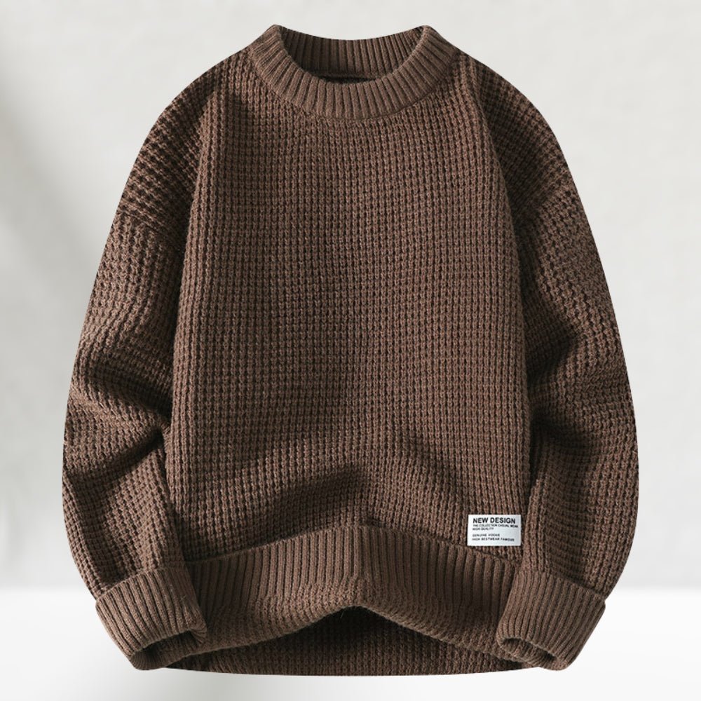 Jesse - Round Neck Knitted Sweater - MOOD Melbourne