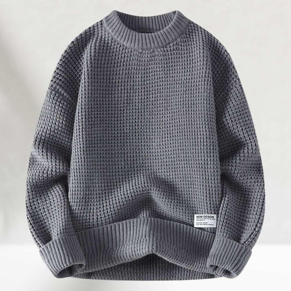 Jesse - Round Neck Knitted Sweater - MOOD Melbourne