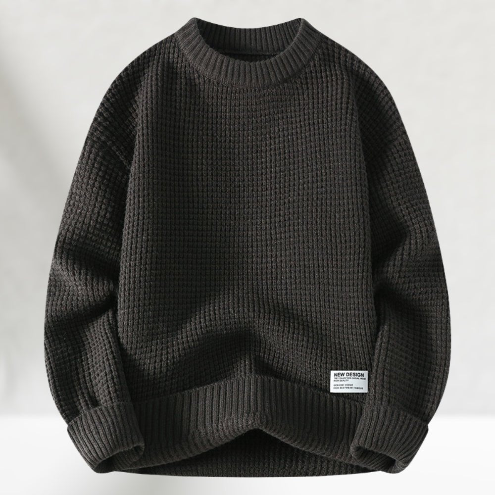 Jesse - Round Neck Knitted Sweater - MOOD Melbourne
